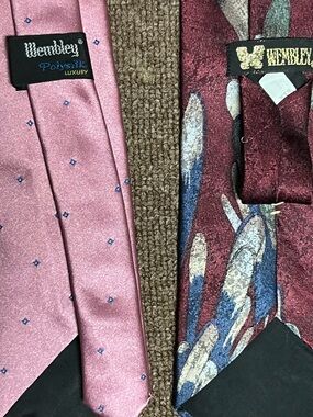 Wembley Vintage Lot Of 3 Ties All Made In USA